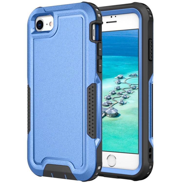For iPhone 6 / 7 / 8 / SE 2020 3 in 1 PC + TPU Shockproof Phone Case