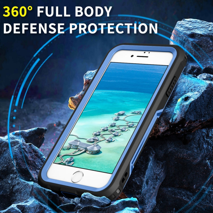 For iPhone 6 / 7 / 8 / SE 2020 3 in 1 PC + TPU Shockproof Phone Case