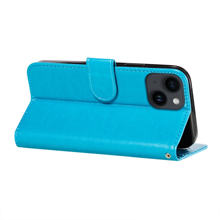 For iPone 14 Plus Dandelion Embossing Flip Leather Phone Case