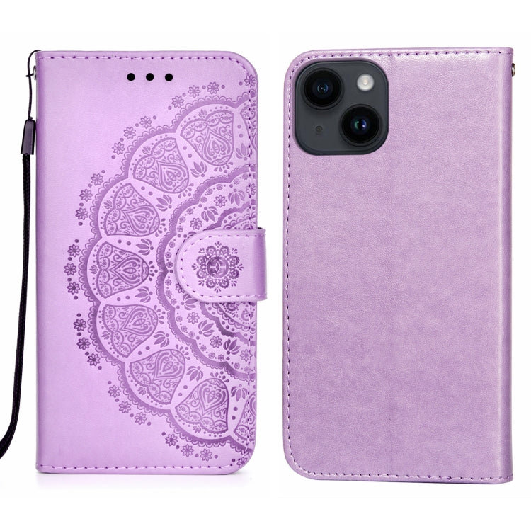 For iPhone 14 / 13 Totems Embossing Flip Leather Phone Case