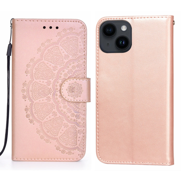 For iPhone 14 / 13 Totems Embossing Flip Leather Phone Case