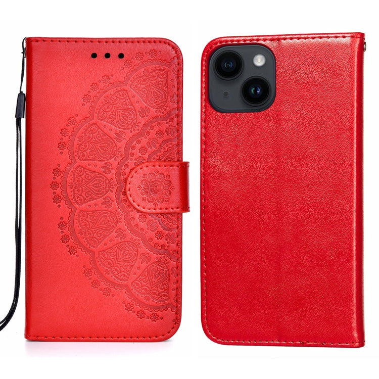 For iPhone 14 / 13 Totems Embossing Flip Leather Phone Case