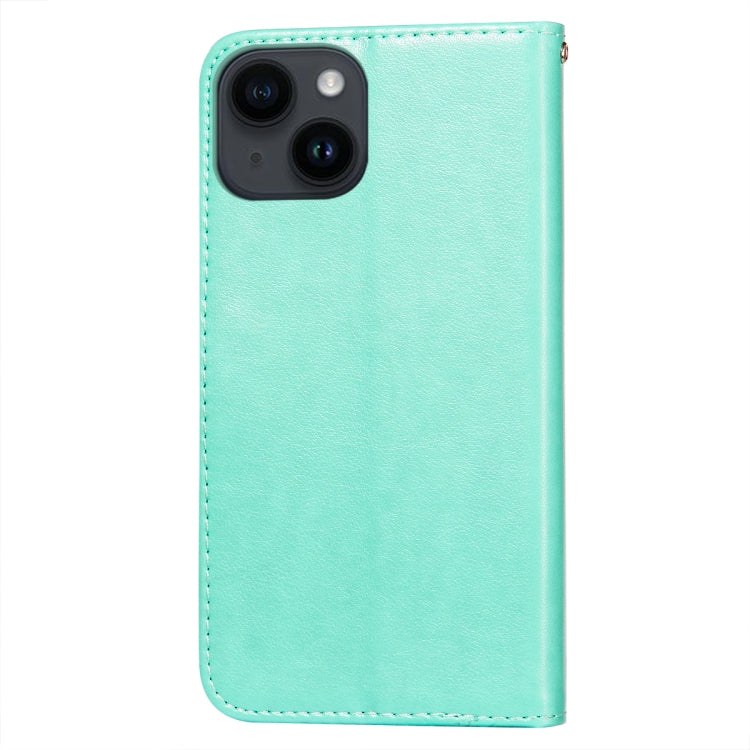 For iPone 14 Plus Totems Embossing Flip Leather Phone Case
