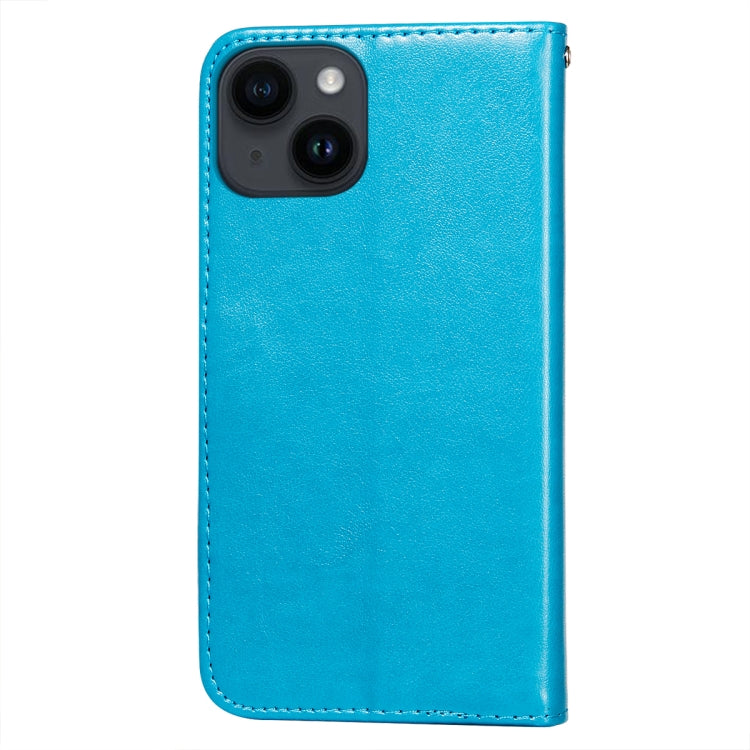 For iPone 14 Plus Totems Embossing Flip Leather Phone Case