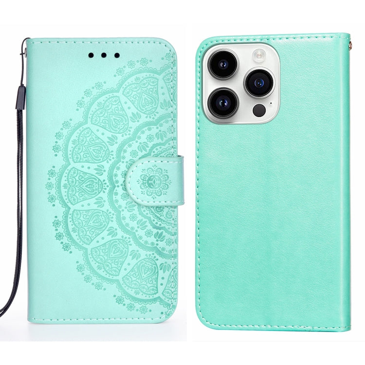 For iPhone 14 Pro Max Totems Embossing Flip Leather Phone Case