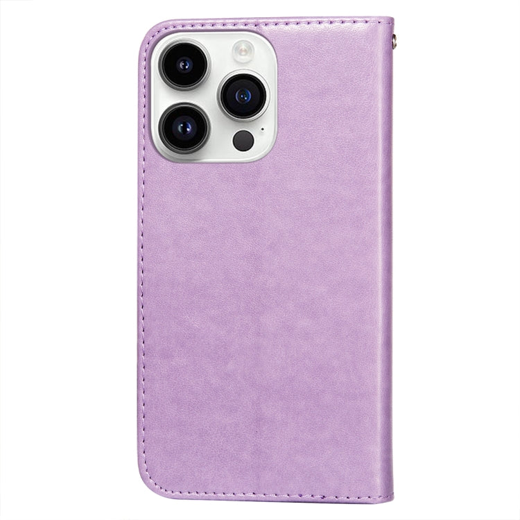 For iPhone 14 Pro Max Totems Embossing Flip Leather Phone Case