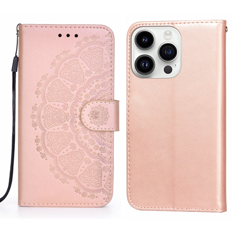 For iPhone 14 Pro Max Totems Embossing Flip Leather Phone Case