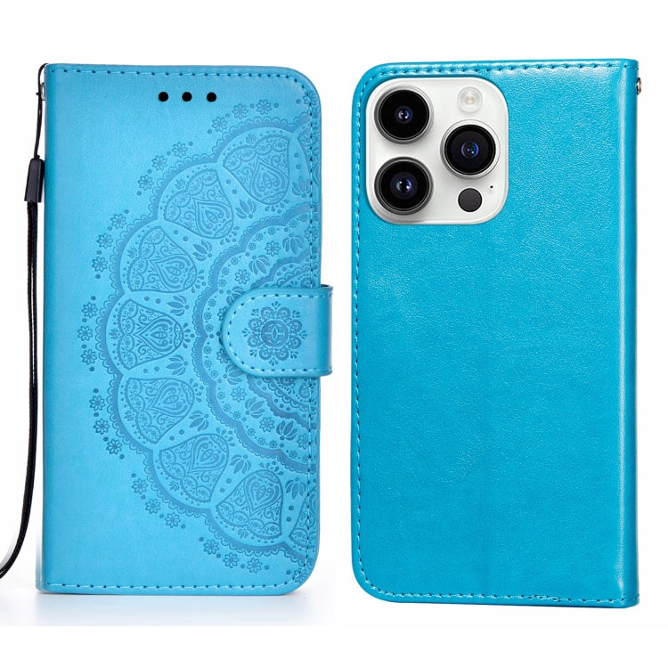 For iPhone 14 Pro Max Totems Embossing Flip Leather Phone Case