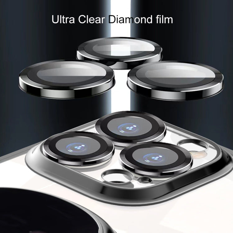 For iPhone 11 Pro Max Electroplating PC Astronaut Holder Phone Case with Lens Film