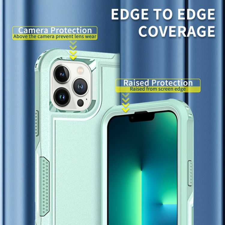For iPhone 13 Pro Max 3 in 1 PC + TPU Shockproof Phone Case