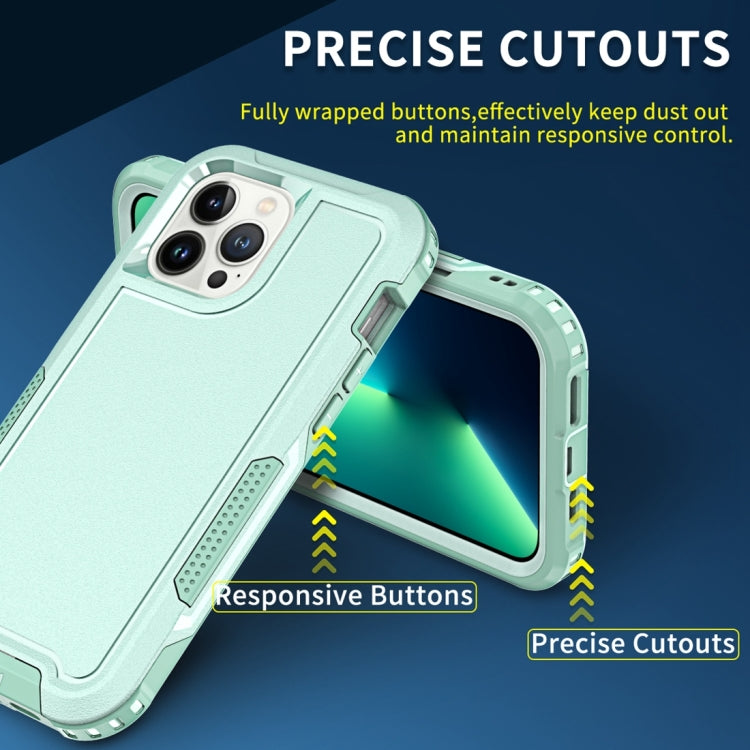 For iPhone 13 Pro Max 3 in 1 PC + TPU Shockproof Phone Case