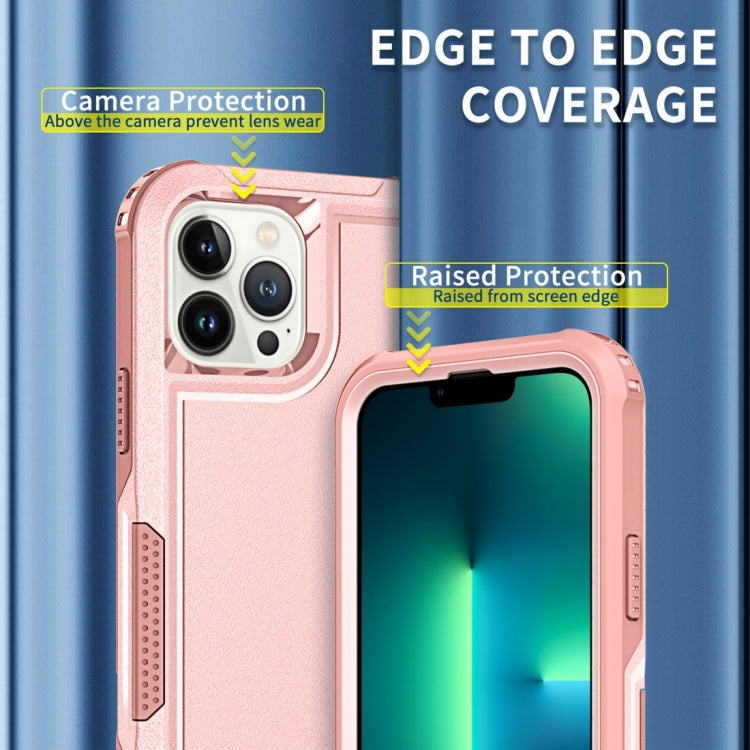 For iPhone 13 Pro Max 3 in 1 PC + TPU Shockproof Phone Case