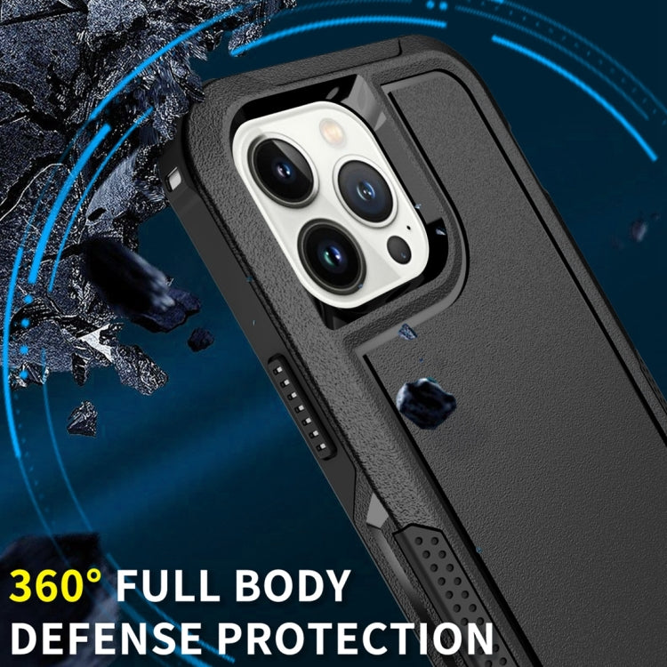 For iPhone 13 Pro Max 3 in 1 PC + TPU Shockproof Phone Case