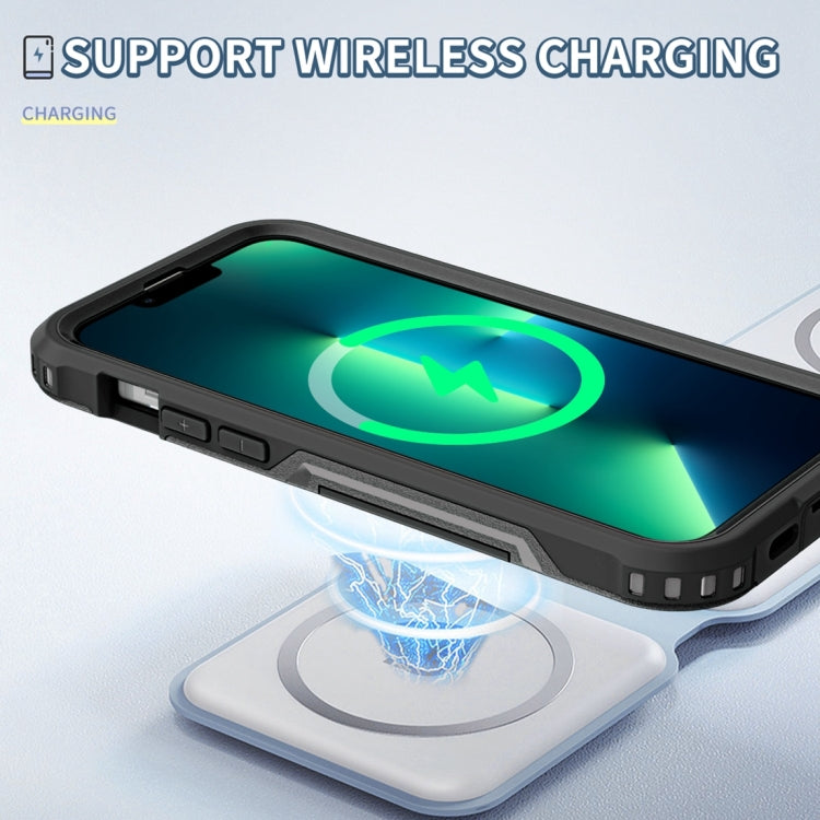 For iPhone 13 Pro Max 3 in 1 PC + TPU Shockproof Phone Case