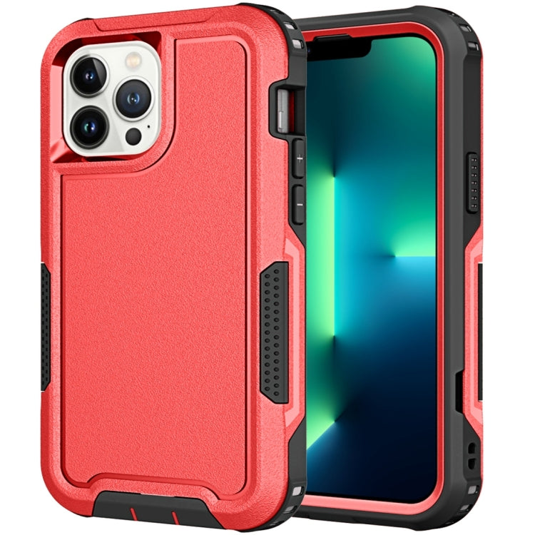 For iPhone 13 Pro Max 3 in 1 PC + TPU Shockproof Phone Case