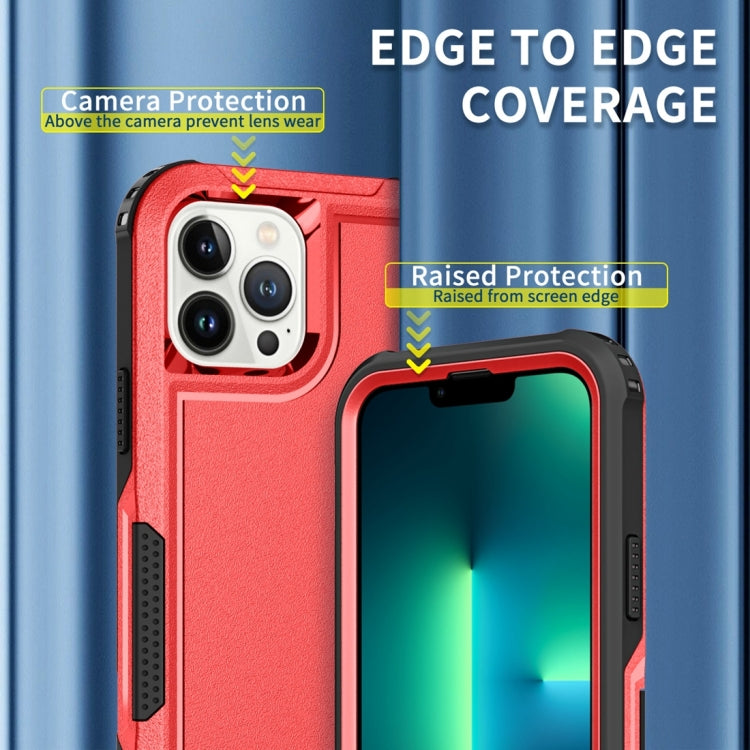 For iPhone 13 Pro Max 3 in 1 PC + TPU Shockproof Phone Case