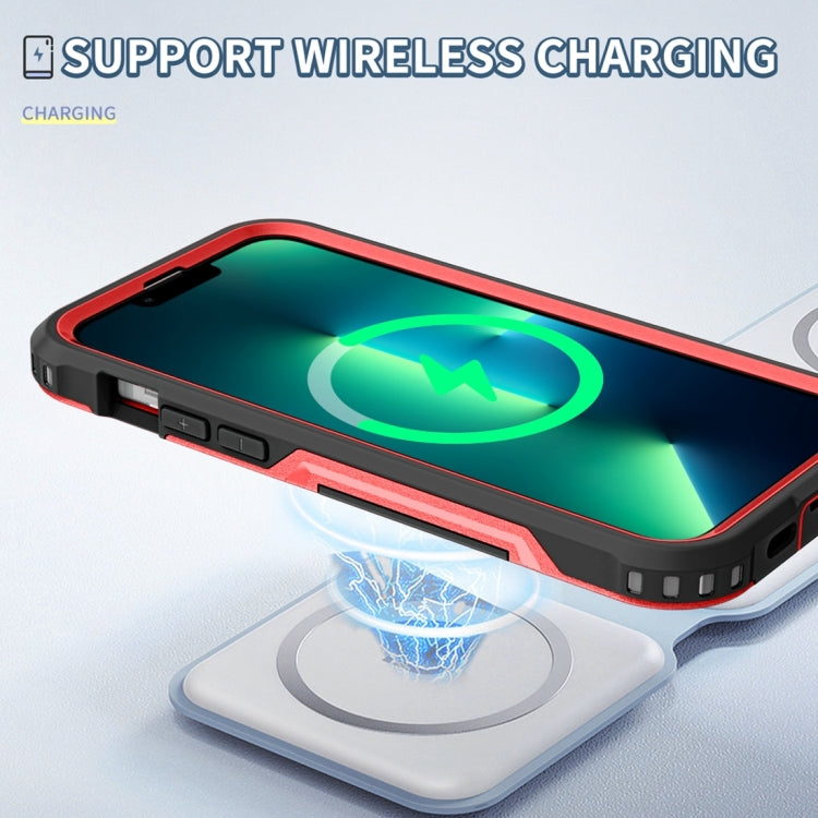 For iPhone 13 Pro Max 3 in 1 PC + TPU Shockproof Phone Case
