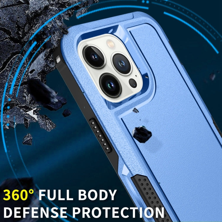 For iPhone 13 Pro Max 3 in 1 PC + TPU Shockproof Phone Case
