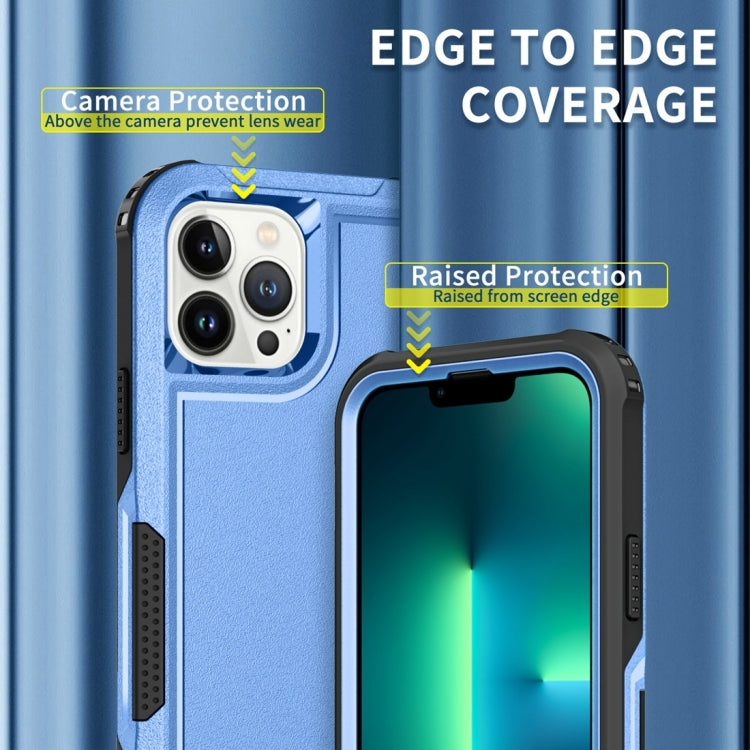 For iPhone 13 Pro Max 3 in 1 PC + TPU Shockproof Phone Case