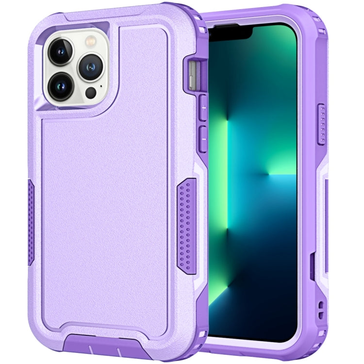 For iPhone 13 Pro Max 3 in 1 PC + TPU Shockproof Phone Case