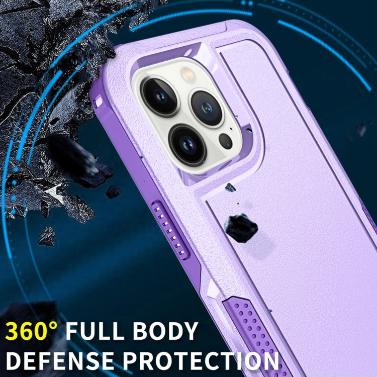 For iPhone 13 Pro Max 3 in 1 PC + TPU Shockproof Phone Case
