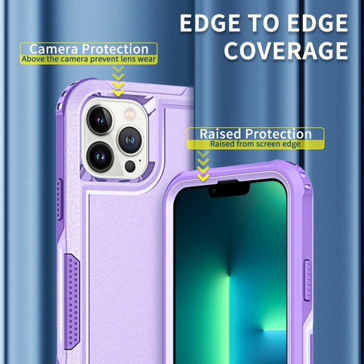 For iPhone 13 Pro Max 3 in 1 PC + TPU Shockproof Phone Case