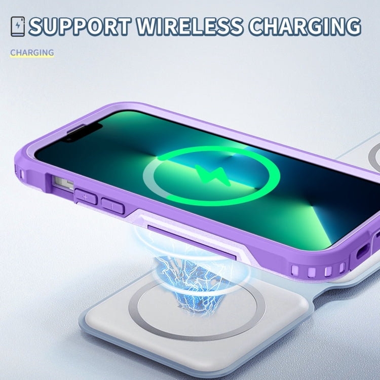 For iPhone 13 Pro Max 3 in 1 PC + TPU Shockproof Phone Case