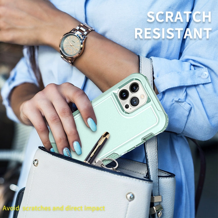 For iPhone 12 Pro Max 3 in 1 PC + TPU Shockproof Phone Case