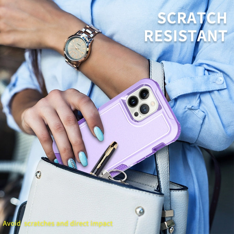 For iPhone 12 Pro Max 3 in 1 PC + TPU Shockproof Phone Case