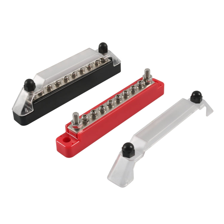A7458 1 Pair 8 Way Power Distribution Block Terminal Studs with 4 Fixing Screws