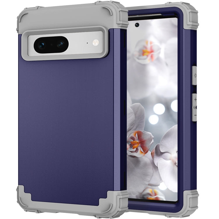 For Google Pixel 7 5G 3 in 1 Shockproof PC + Silicone Protective Phone Case