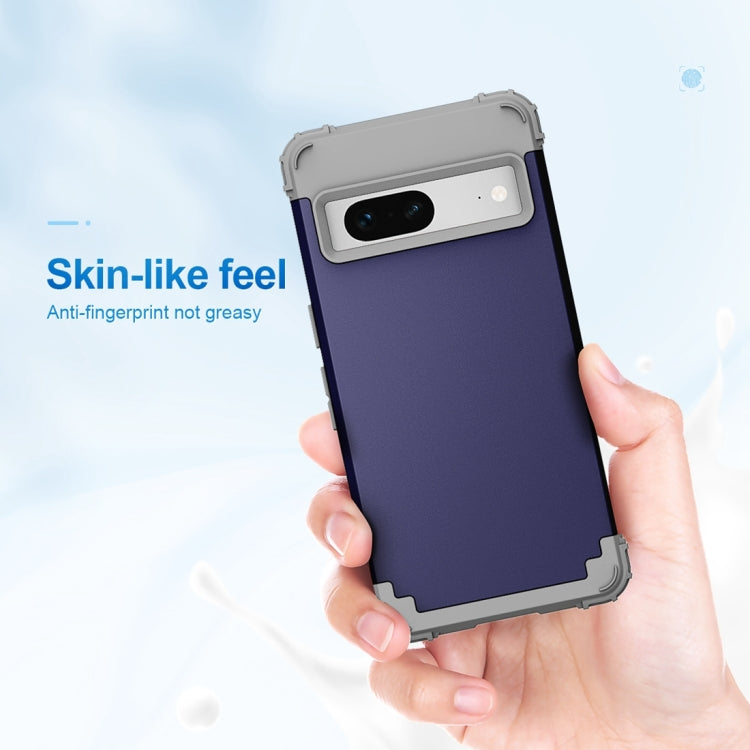 For Google Pixel 7 5G 3 in 1 Shockproof PC + Silicone Protective Phone Case