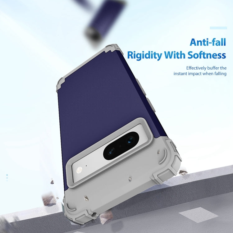 For Google Pixel 7 5G 3 in 1 Shockproof PC + Silicone Protective Phone Case