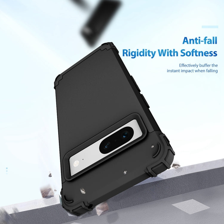 For Google Pixel 7 5G 3 in 1 Shockproof PC + Silicone Protective Phone Case