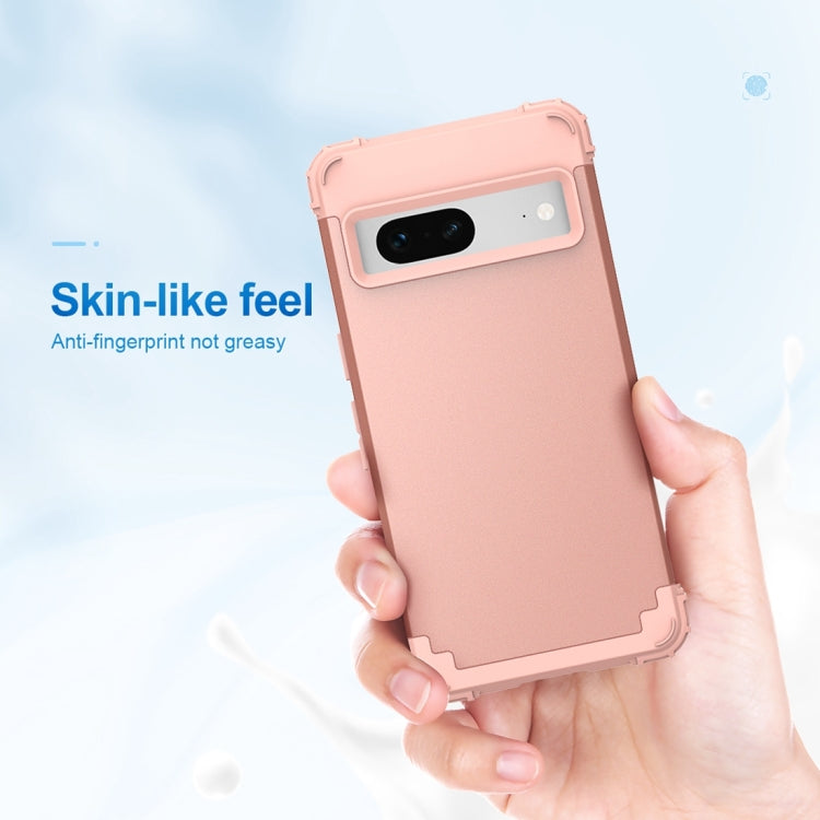For Google Pixel 7 5G 3 in 1 Shockproof PC + Silicone Protective Phone Case