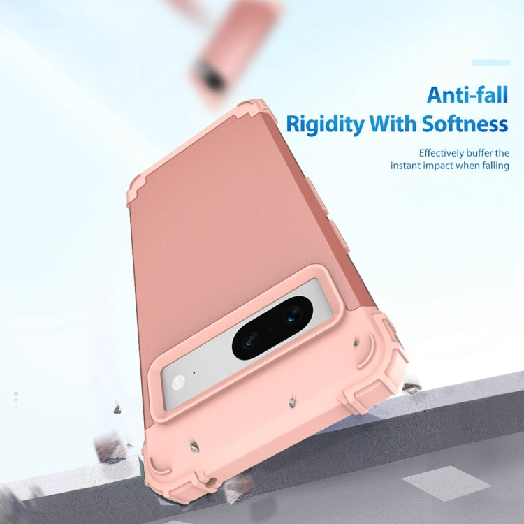 For Google Pixel 7 5G 3 in 1 Shockproof PC + Silicone Protective Phone Case