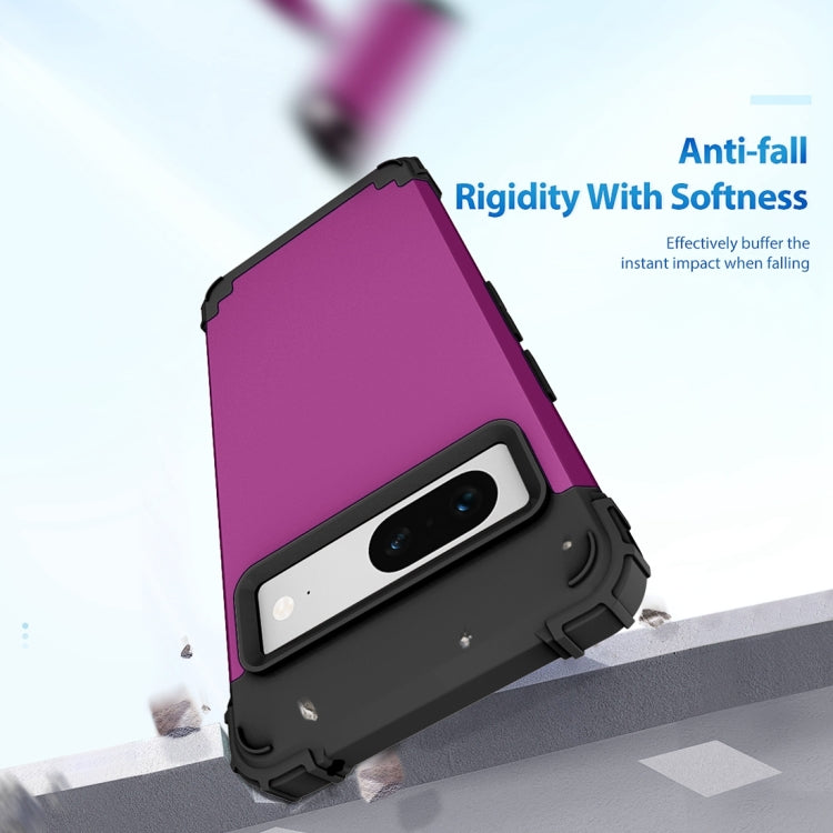 For Google Pixel 7 5G 3 in 1 Shockproof PC + Silicone Protective Phone Case