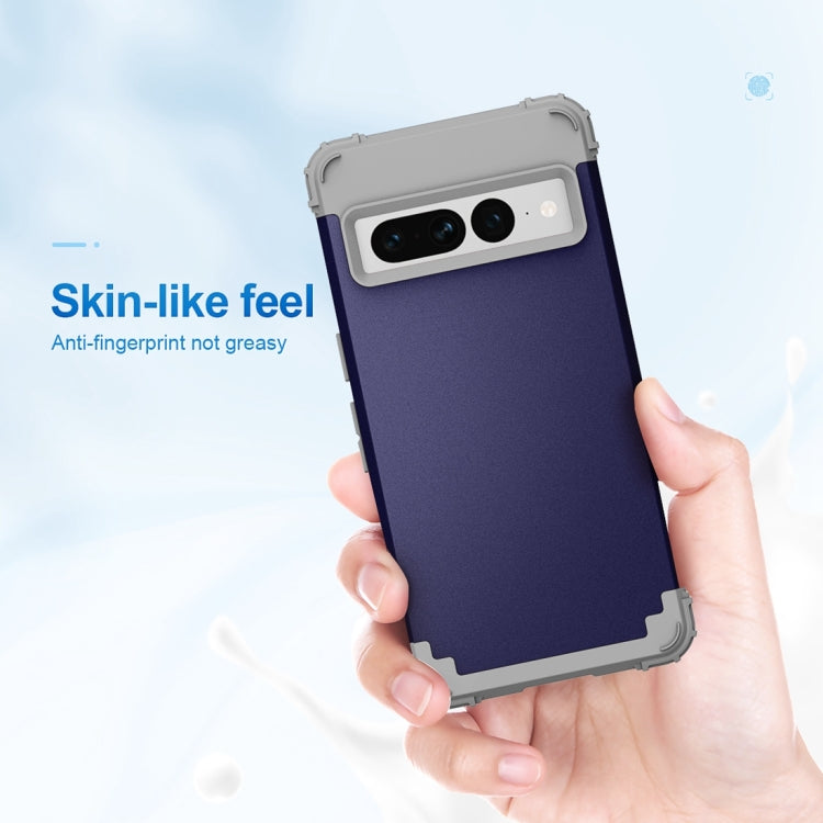 For Google Pixel 7 Pro 5G 3 in 1 Shockproof PC + Silicone Protective Phone Case