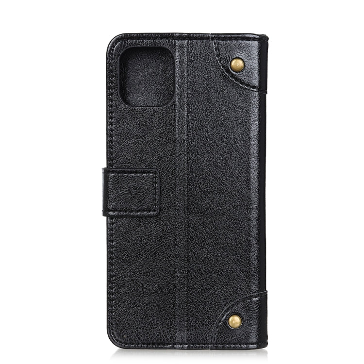 For OPPO A92s Copper Buckle Nappa Texture Horizontal Flip Leather Case with Holder & Card Slots & Wallet
