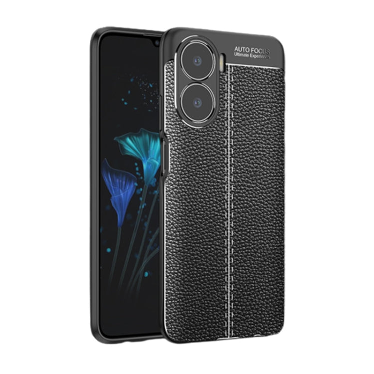 For Honor Play 40/40 Plus Litchi Texture Shockproof TPU Phone Case