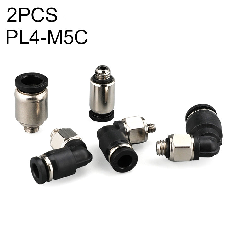 PL4-M5C LAIZE 10pcs Nickel Plated Copper Mini Pneumatic Quick Connector