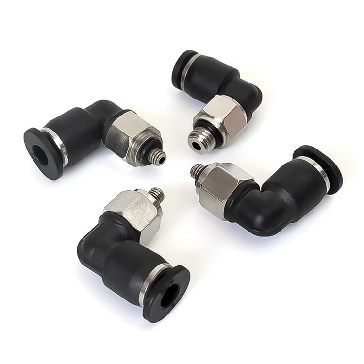 POC4-M5C LAIZE 10pcs Nickel Plated Copper Mini Pneumatic Quick Connector