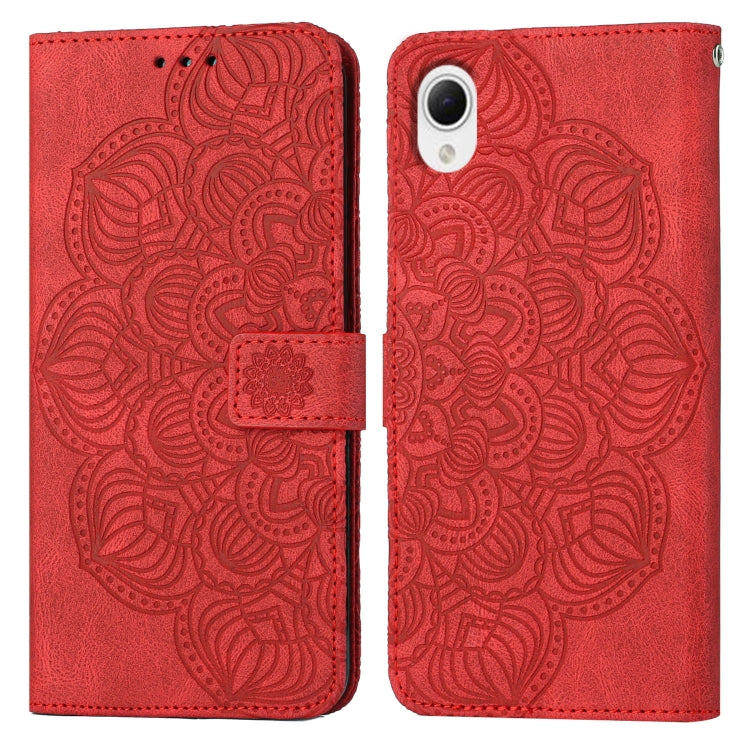 For Samsung Galaxy A23e Mandala Embossed Flip Leather Phone Case