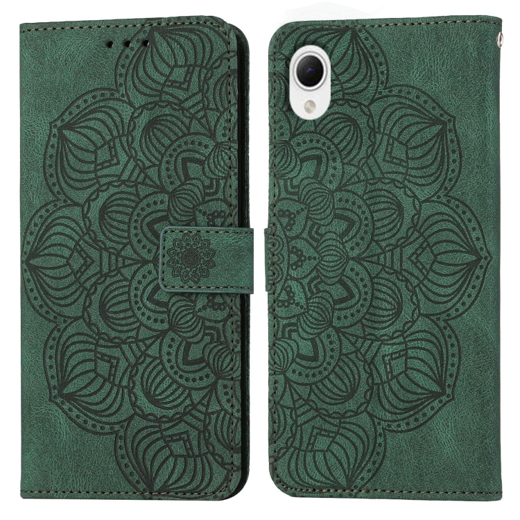 For Samsung Galaxy A23e Mandala Embossed Flip Leather Phone Case