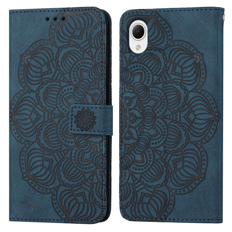 For Samsung Galaxy A23e Mandala Embossed Flip Leather Phone Case