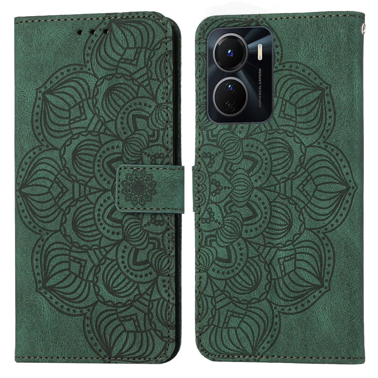 For vivo Y16 Mandala Embossed Flip Leather Phone Case