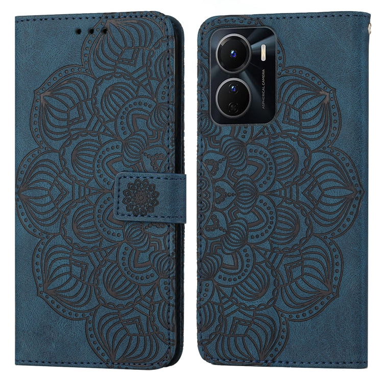 For vivo Y16 Mandala Embossed Flip Leather Phone Case