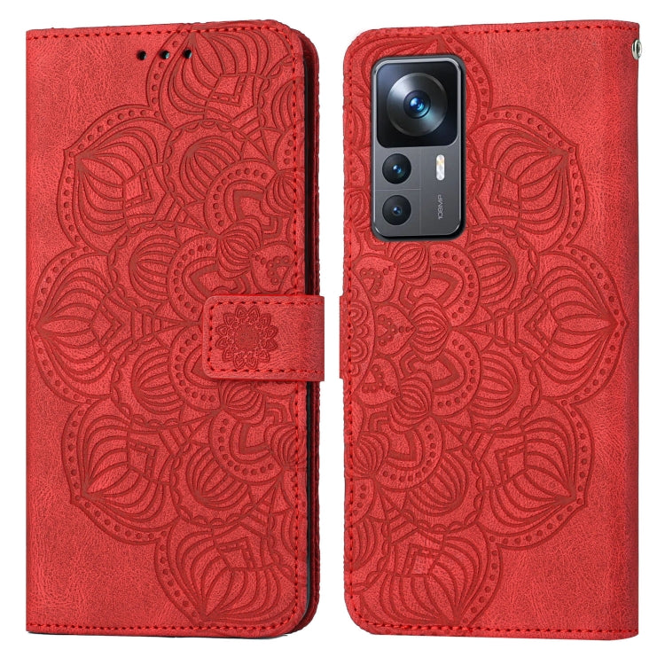 For Xiaomi 12T / 12T Pro / Redmi K50 Ultra Mandala Embossed Flip Leather Phone Case