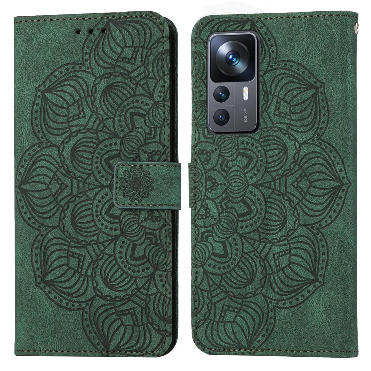 For Xiaomi 12T / 12T Pro / Redmi K50 Ultra Mandala Embossed Flip Leather Phone Case