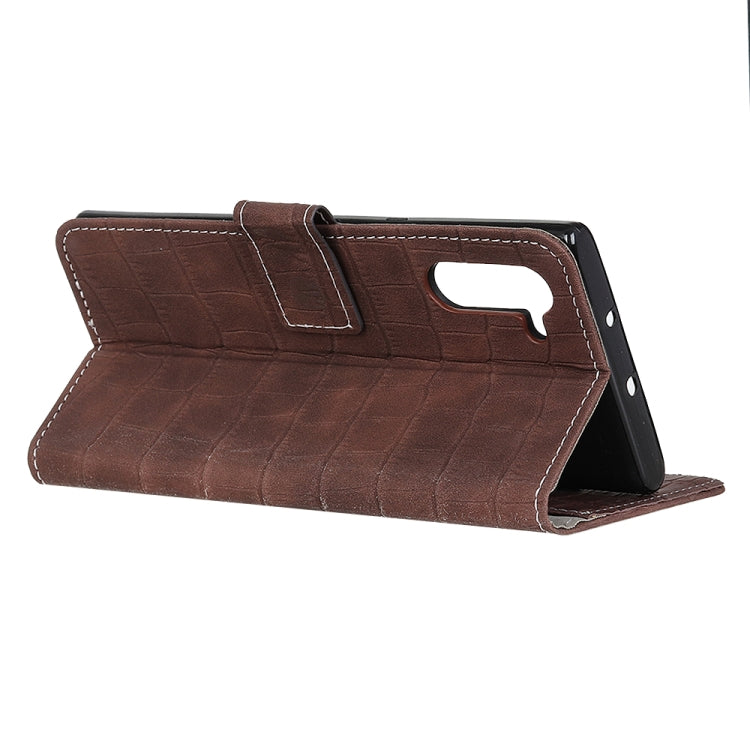For OPPO Realme 6 Crocodile Texture Horizontal Flip Leather Case with Holder & Card Slots & Wallet